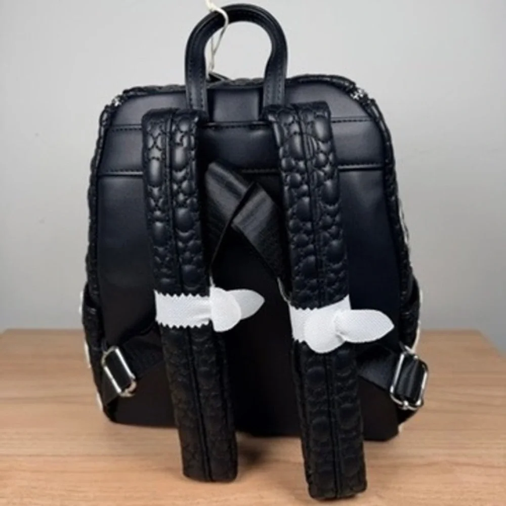 Loungefly Disney Artist Sketch Mini Backpack Black White Mickey Quilted WDBK3346